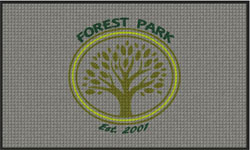 3' x 5' (35" x 58") Waterhog Impressions HD FOREST PARK Indoor/Outdoor Logo Mat