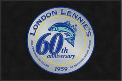 4' x 6 (45" x 69") Digiprint HD  LONDON LENNIES Indoor Logo mat