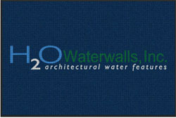 4' x 6'(45" x 69") Waterhog Impressions HD H2O WATERWALLS  Indoor/Outdoor Logo Mat