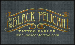 3' x 5' (35" x 58") Waterhog Impressions HD BLACK PELICAN  Indoor/Outdoor Logo Mat