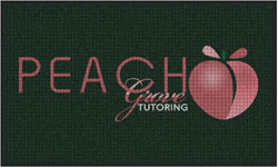 3' x 5' (35" x 58") Waterhog Impressions HD PEACH GROVE TUTORING   Indoor/Outdoor Logo Mat