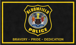 6' x 10' (68" x 119") Digiprint HD BLOOMFIELD POLICE Indoor Logo mat