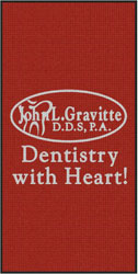 4' x 8'(45" x 95") Waterhog Inlay JOHN L. GRAVITTE Indoor/Outdoor Logo Mat