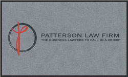 3' x 5' (35" x 59") Digiprint HD PATTERSON LAW FIRM  Indoor Logo Mat