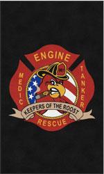 6' x 10' (68" x 119") Digiprint HD HARTFORD FIRE DEPARTMENT Indoor Logo mat