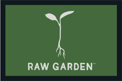 2' x 3' (21" x 33") Floor Impressions RAW GARDEN  Rubber Logo Mat