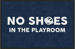 2 'x 3' (24" x 35") Digiprint HD  NO SHOES  Indoor Logo Mat