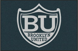 4' x 6'(45" x 69") Waterhog Inlay BROOKLYN UNITED   Indoor/Outdoor Logo Mat