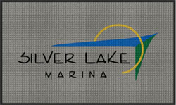 3' x 5' (35" x 58") Waterhog Impressions HD SILVER LAKE MARINA  Indoor/Outdoor Logo Mat