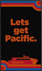 3' x 5' (35" x 58") Waterhog Impressions HD AQUALINK   Indoor/Outdoor Logo Mat