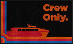 3' x 5' (35" x 58") Waterhog Impressions HD AQUALINK   Indoor/Outdoor Logo Mat