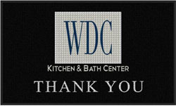 3' x 5' (35" x 58") Waterhog Impressions HD WDC THANK YOU  Indoor/Outdoor Logo Mat