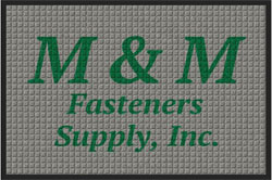 2' x 3' ( 22" x 35") Waterhog Impressions HD M&M Indoor/Outdoor logo mat