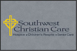 4' x 6 (45" x 69") Digiprint HD  CHRISTIAN CARE  Indoor Logo mat