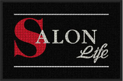 2' x 3' ( 22" x 35") Waterhog Impressions HD SALON LIFE   Indoor/Outdoor logo mat