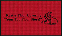3' x 5' (35" x 58") Waterhog Impressions HD RUSTYS FLOOR COVERING Indoor/Outdoor Logo Mat