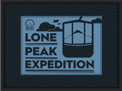 3' x 4' (34" x 45.5") Superscrape Impressions BIG SKY RESORT Rubber Logo Mat