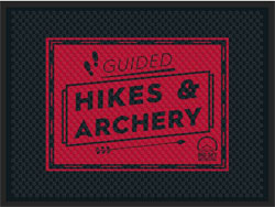 3' x 4' (34" x 45.5") Superscrape Impressions BIG SKY RESORT- 2 Rubber Logo Mat