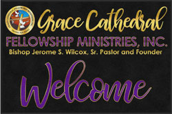 4' x 6 (45" x 69") Digiprint HD  GRACE CATHEDRAL  Indoor Logo mat