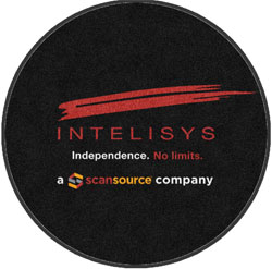 4' Round (45") Digiprint Custom Shape HD INTELISYS   Indoor Logo Mat
