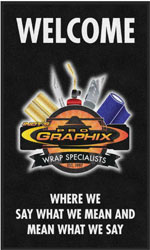 3' x 5' (35" x 59") Digiprint HD INDYS PRO GRAPHIX  Indoor Logo Mat