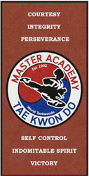 3' x 6 (35" x 69") Digiprint HD MASTER ACADEMY   Indoor Logo mat