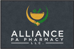 4' x 6 (45" x 69") Digiprint HD  ALLIANCE PA PHARMACY   Indoor Logo mat