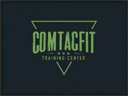 6' x 8' (70" x 95") Superscrape Impressions COMTACFIT Rubber Logo Mat