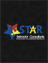 3' x 4' (35" x 47") Digiprint HD STAR BEHAVIOR   Indoor Logo Mat