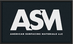3' x 5' (35" x 56") Superscrape Impressions ASM Rubber Logo Mat