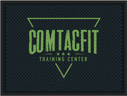 3' x 4' (34" x 45.5") Superscrape Impressions COMTACFIT  Rubber Logo Mat