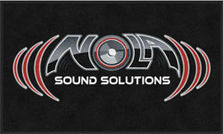 3' x 5' (35" x 59") Digiprint HD NOLA SOUND SOLUTIONS  Indoor Logo Mat