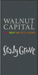 4' x 8' Waterhog Impressions HD WALNUT CAPITAL Indoor/Outdoor Logo Mat