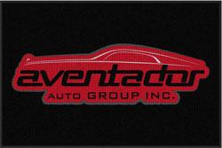 4' x 6'(45" x 69") Waterhog Impressions HD AVENTADOR Indoor/Outdoor Logo Mat