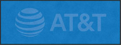 3'' x 8' (35" x 95") Digiprint HD  AT&T  Indoor Logo Mat