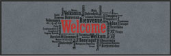 2'7"' x 8' (30" x 95") Digiprint HD  WELCOME  Indoor Logo Mat