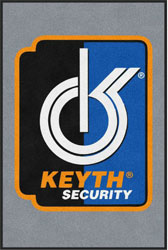 4' x 6 (45" x 69") Digiprint HD KEYTH SECURITY Indoor Logo mat