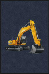 4' x 6 (45" x 69") Digiprint HD EXCAVATOR indoor Logo mat