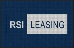 4' x 6'(45" x 69") Waterhog Impressions HD RSI LEASING  Indoor/Outdoor Logo Mat