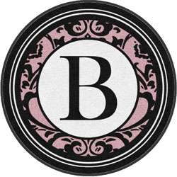 6' Round (68" inches) Digiprint HD Custom Shape BOOTTIQUE Indoor Logo Mat