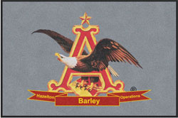 4' x 6 (45" x 69") Digiprint HD HAZELTON BARLEY Indoor Logo mat