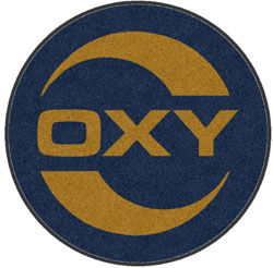 5' Round (58" inches) Digiprint HD Custom Shape OXY USA   Indoor Logo Mat