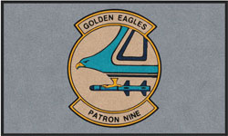 3' x 5' (34" x 58") Digiprint HD GOLDEN EAGLE Indoor Logo Mat