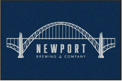 4' x 6'(45" x 69") Waterhog Impressions HD NEWPORT BREWING COMPANY Indoor/Outdoor Logo Mat