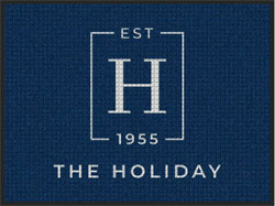 3' x 4' '(35" x 45") Waterhog Impressions HD THE HOLIDAY   Indoor/Outdoor Logo Mat