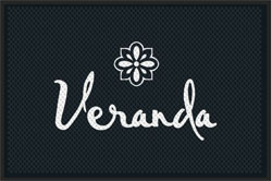 4' x 6' (46" x 69") Superscrape Impressions VERANDA Rubber Logo Mat