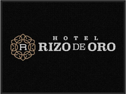 3' x 4' '(35" x 45") Waterhog Impressions HD RIZO DE ORO  Indoor/Outdoor Logo Mat