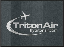 3' x 4' '(35" x 45") Waterhog Impressions HD TRITON AIR  Indoor/Outdoor Logo Mat