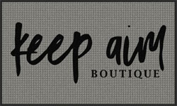 3' x 5' (35" x 58") Waterhog Impressions HD KEEP AIM  Indoor/Outdoor Logo Mat