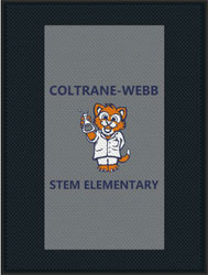 6' x 8' (70" x 95") Superscrape Impressions COLTRANE-WEBB   Rubber Logo Mat